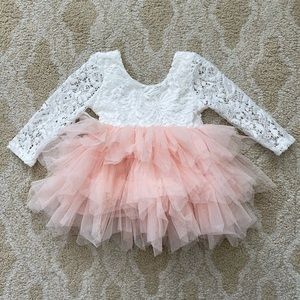 Lace tulle dress